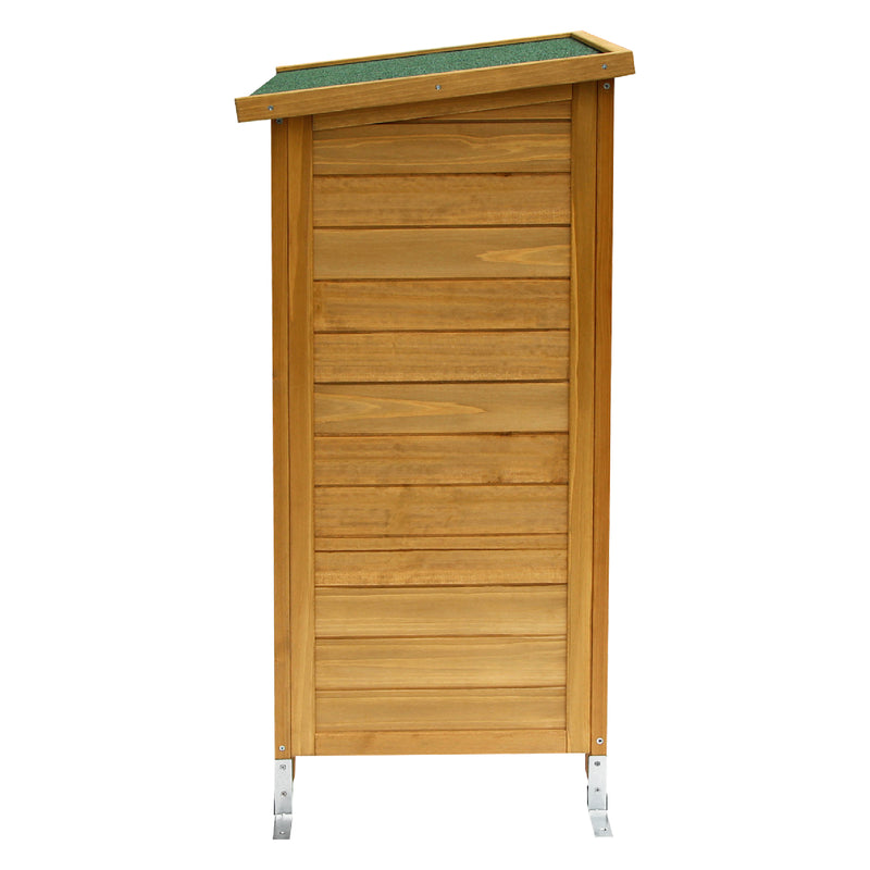 MCombo Gartenschrank Gerätehaus Geräteschuppen Garten Schuppen Schrank Holz 0690