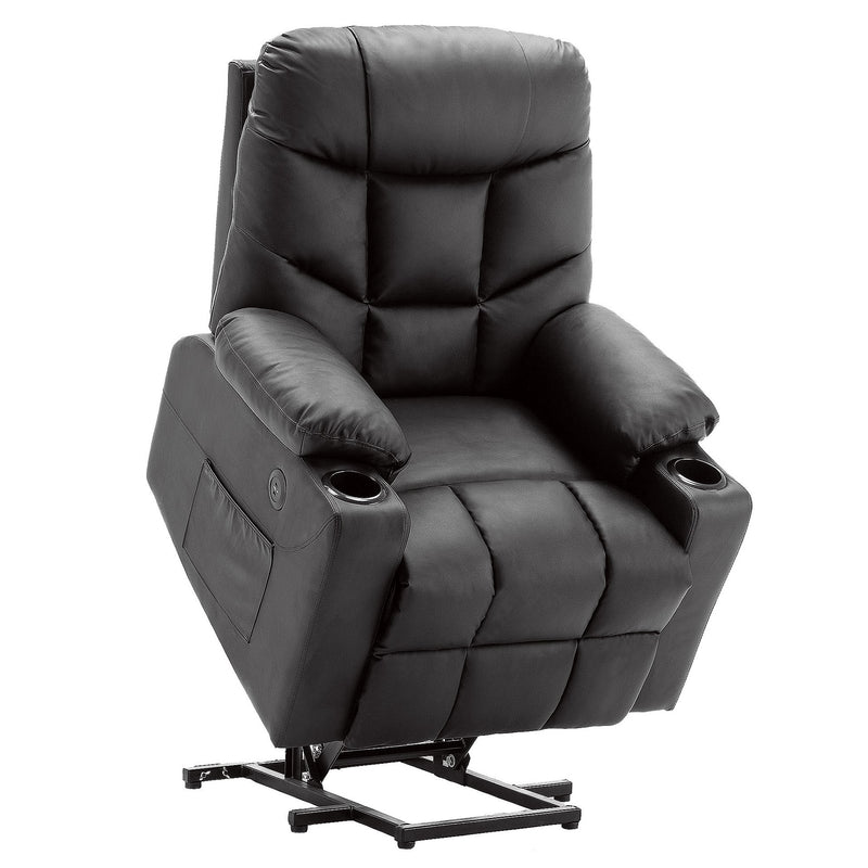 M MCombo Fernsehsessel mit Aufstehhilfe Elektrisch, Sessel mit Aufstehhilfe,  fernsehsessel mit liegefunktion bis 140°, Seniorensessel für Wohnzimmer, mit USB 7286