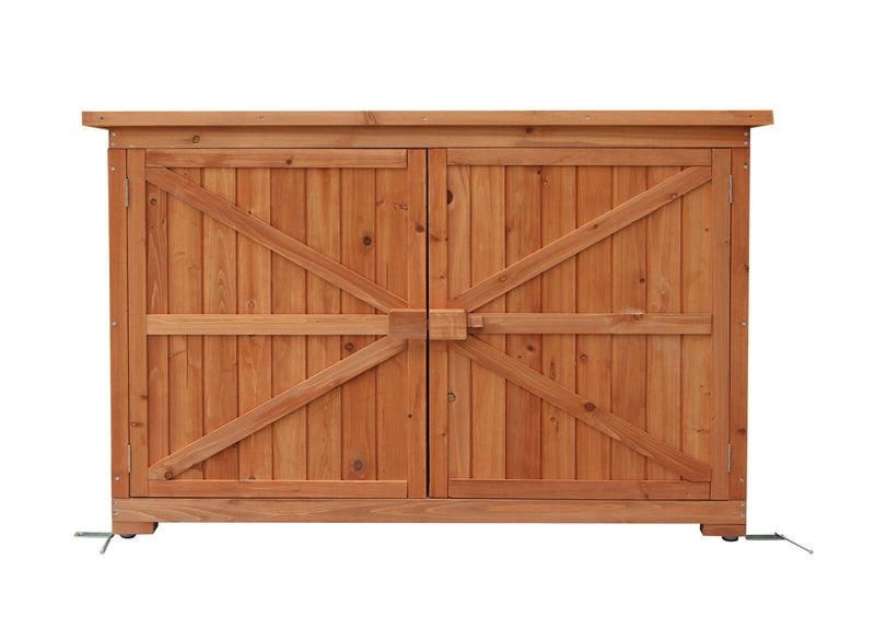 MCombo Gartenschrank Outdoor-Schrank Werkzeugschrank Geräteschuppen Holz 1280