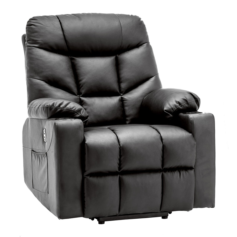 M MCombo Fernsehsessel mit Aufstehhilfe Elektrisch, Sessel mit Aufstehhilfe,  fernsehsessel mit liegefunktion bis 140°, Seniorensessel für Wohnzimmer, mit USB 7286