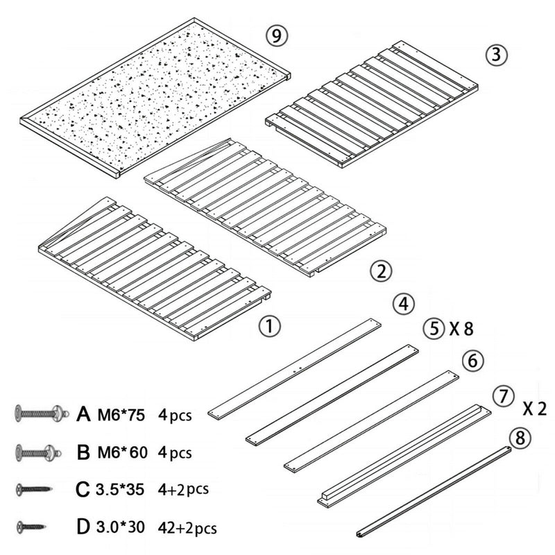 M MCombo Holzregal, Outdoor Kaminholzregel mit Rückwand, Holzunterstand mit wasserdichter Abdeckung, 1202/1200/1213