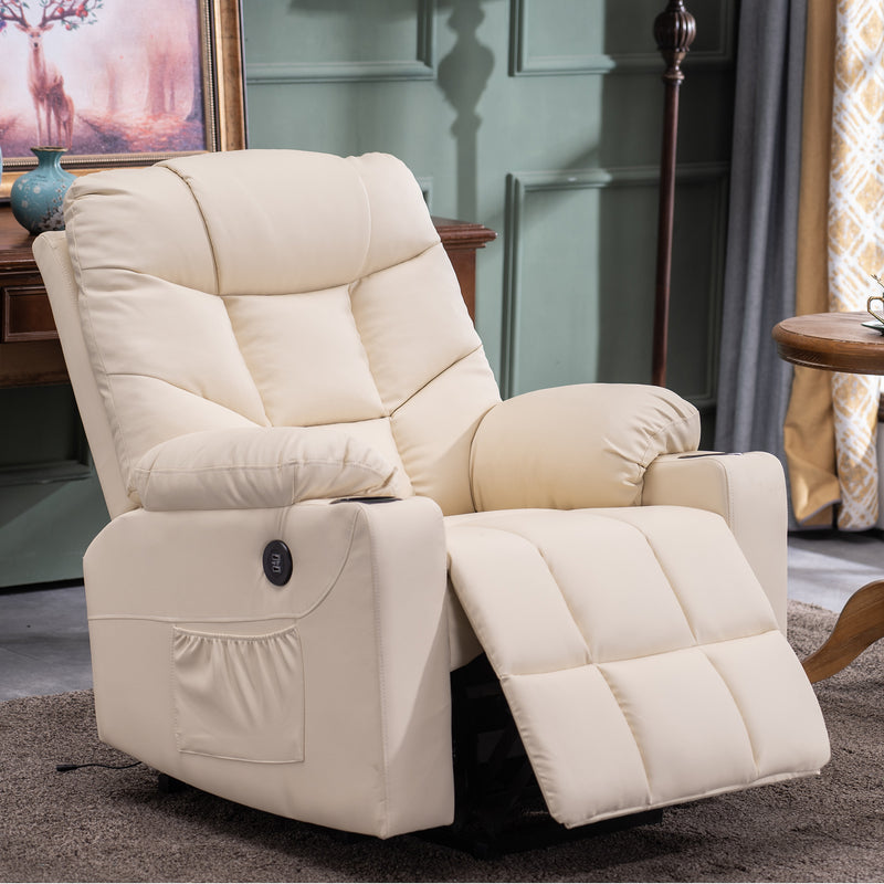 M MCombo Fernsehsessel mit Aufstehhilfe Elektrisch, Sessel mit Aufstehhilfe,  fernsehsessel mit liegefunktion bis 140°, Seniorensessel für Wohnzimmer, mit USB 7286