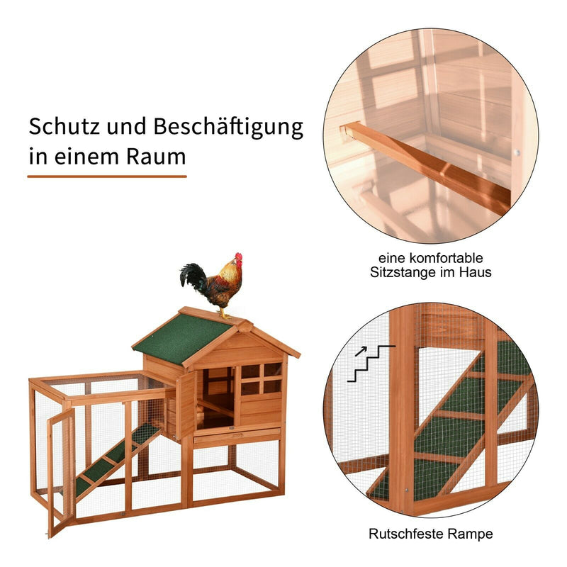 Lovupet Hühnerstall Kaninchenstall Hühnerhaus 2 Ebenen Outdoor Wetterfest 2020