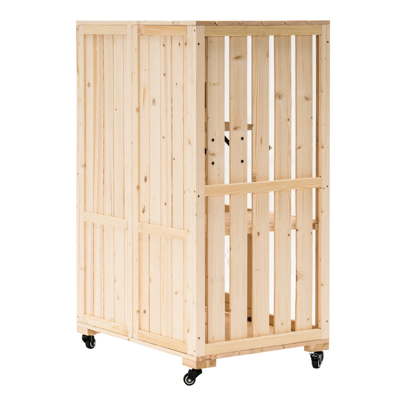 Lovupet Katzenhaus Mobile Katzenhütte aus unbehandeltem Holz 0783CR