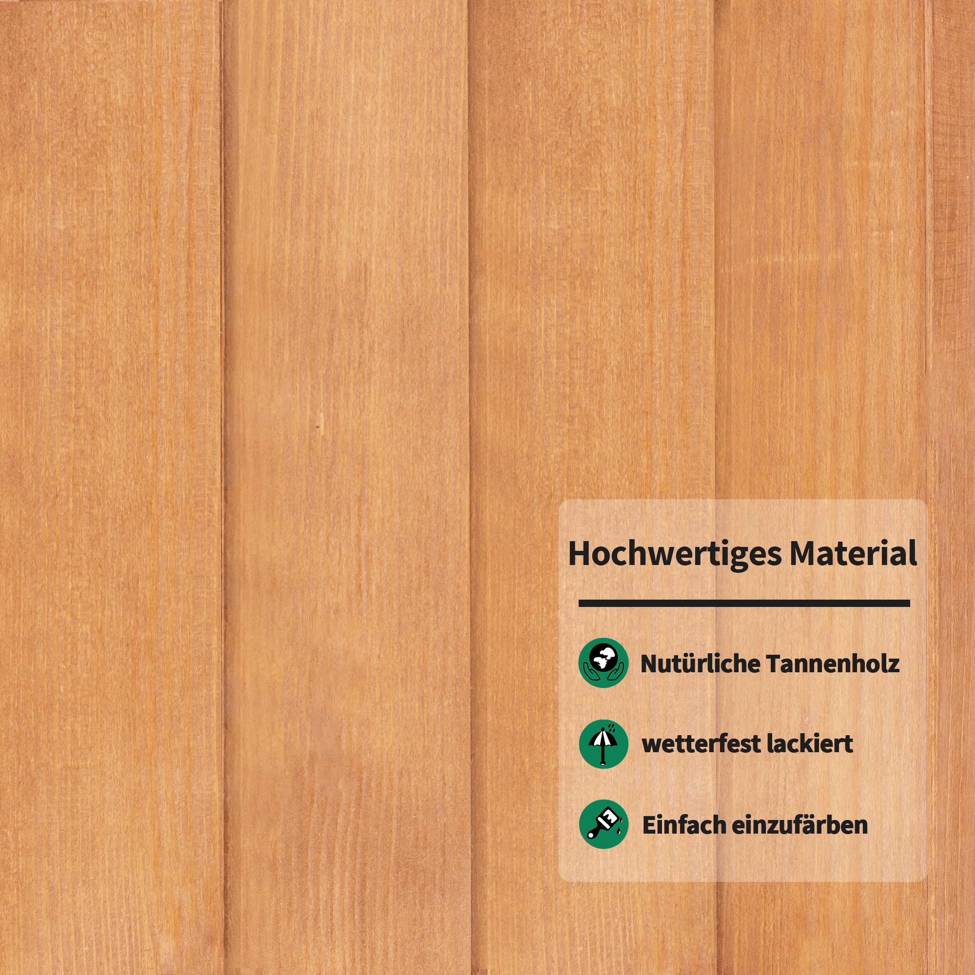 M MCombo Gewächshaus Frühbeet aus Holz, für Balkon & Garten, Klein Treibhaus Greenhouse Aufsatz Kasten winterfest, 46*76*110cm, 0760