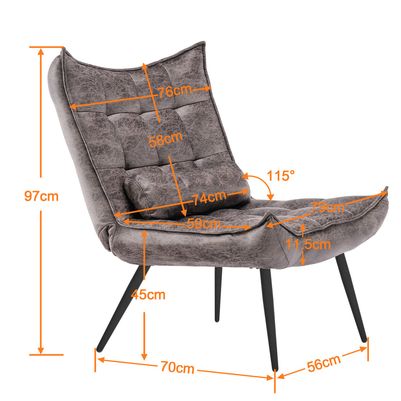 MCombo Relaxsessel Fernsehsessel Sessel Mikrofaser 4778, 4779, mit / ohne Hocker