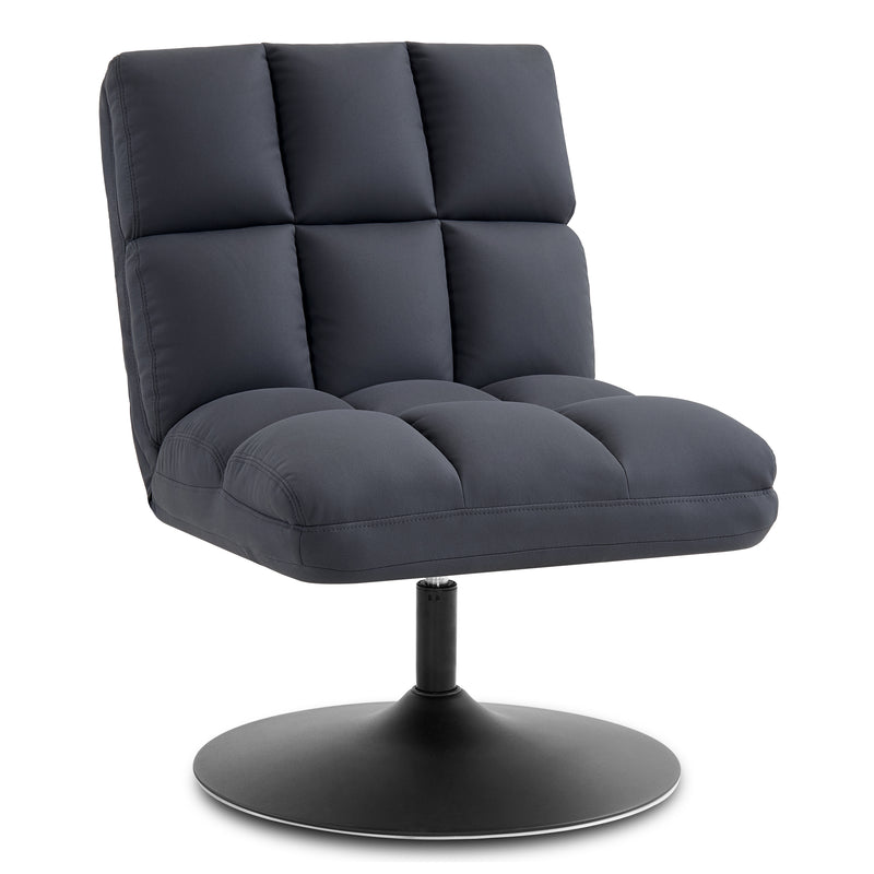 MCombo Drehsessel Stuhl modern, Cocktailsessel Loungesessel Relaxsessel Clubsessel für Wohnzimmer Schlafzimmer, Mikrofaser-Stoff, 4812