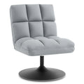 MCombo Drehsessel Stuhl modern, Cocktailsessel Loungesessel Relaxsessel Clubsessel für Wohnzimmer Schlafzimmer, Mikrofaser-Stoff, 4812