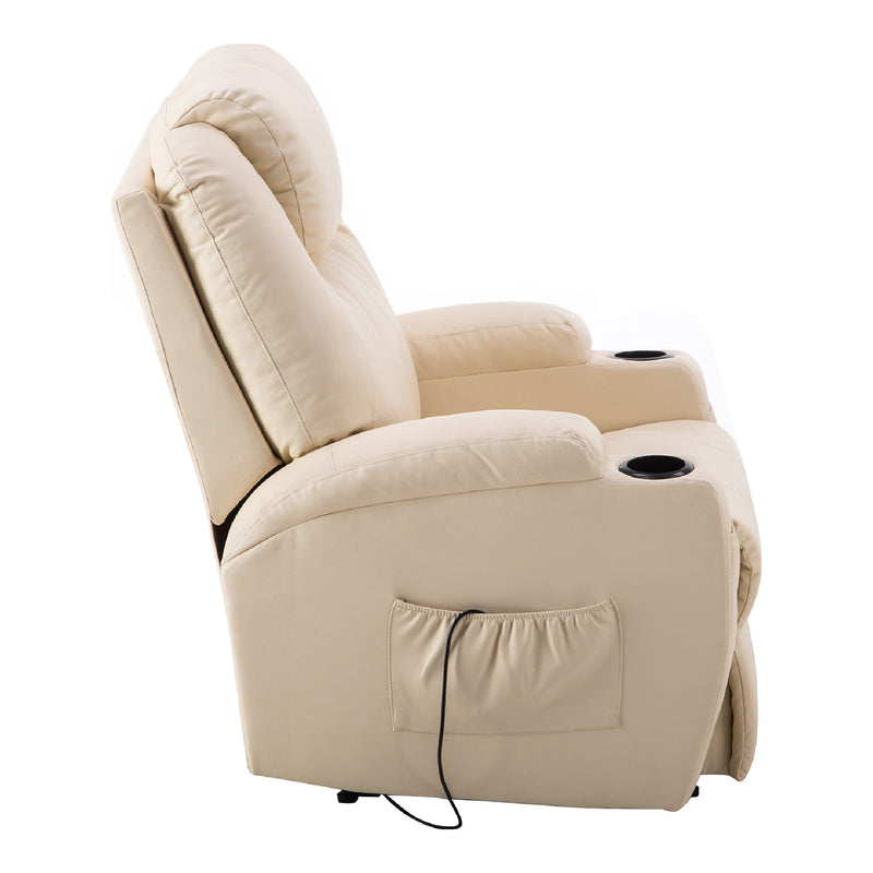MCombo Elektrisch Relaxsessel Massagesessel Fernsehsessel Liegefunktion Vibration Heizung 7061