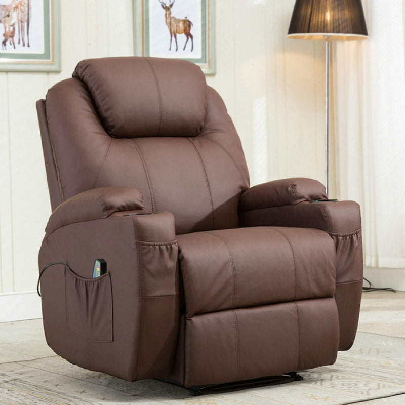 MCombo Massagesessel Fernsehsessel Relaxsessel mit Vibration+Heizung 7021