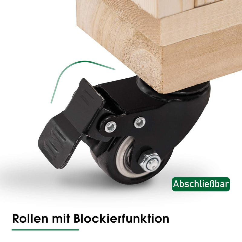 Lovupet Katzenhaus Mobile Katzenhütte aus unbehandeltem Holz 0783CR