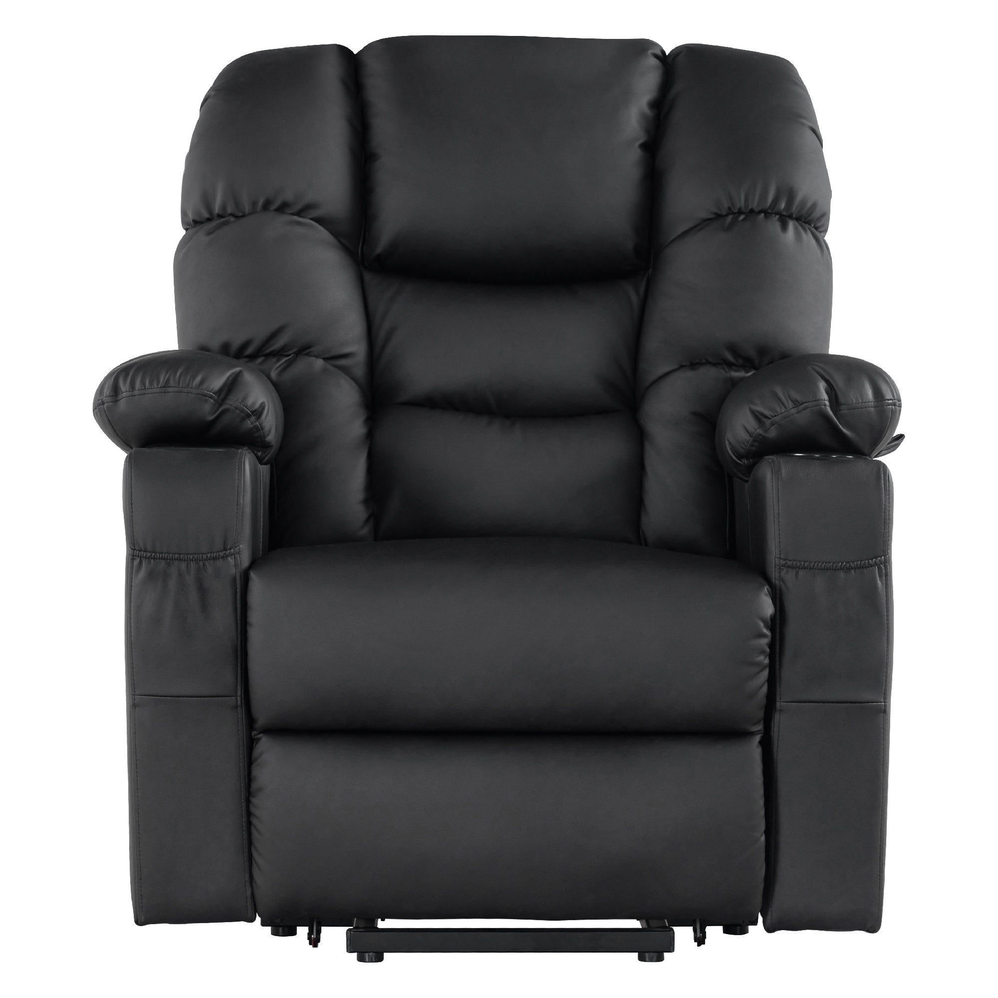 M MCombo elektrische Aufstehhilfe Relaxsessel 7550, mit 3 Motoren getrennt verstellbar, Liegeposition bis 170°, verlängerte Fußstütze, USB, für Senioren Wohnzimmer